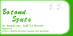 botond szuts business card